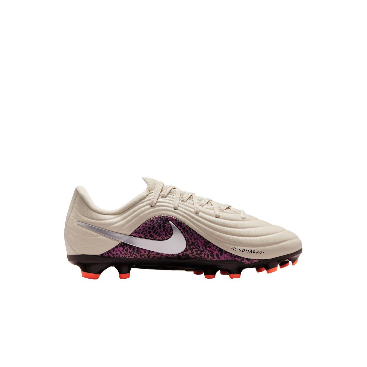 Nike United Jr. Tiempo Maestro Academy MG "Fossil/Burgundy/Silver" Preschool Kids' Soccer Cleat - FOSSIL/BURGUNDY/SILVER